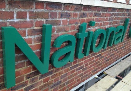 Built up Letters, Unit Signage, fabrication, 3d built up letters, stand off letters