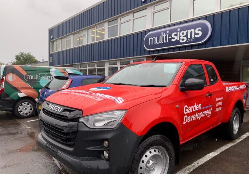 Marshall James_Vehicle Graphics_Wrap_Isuzu_Midshot Front