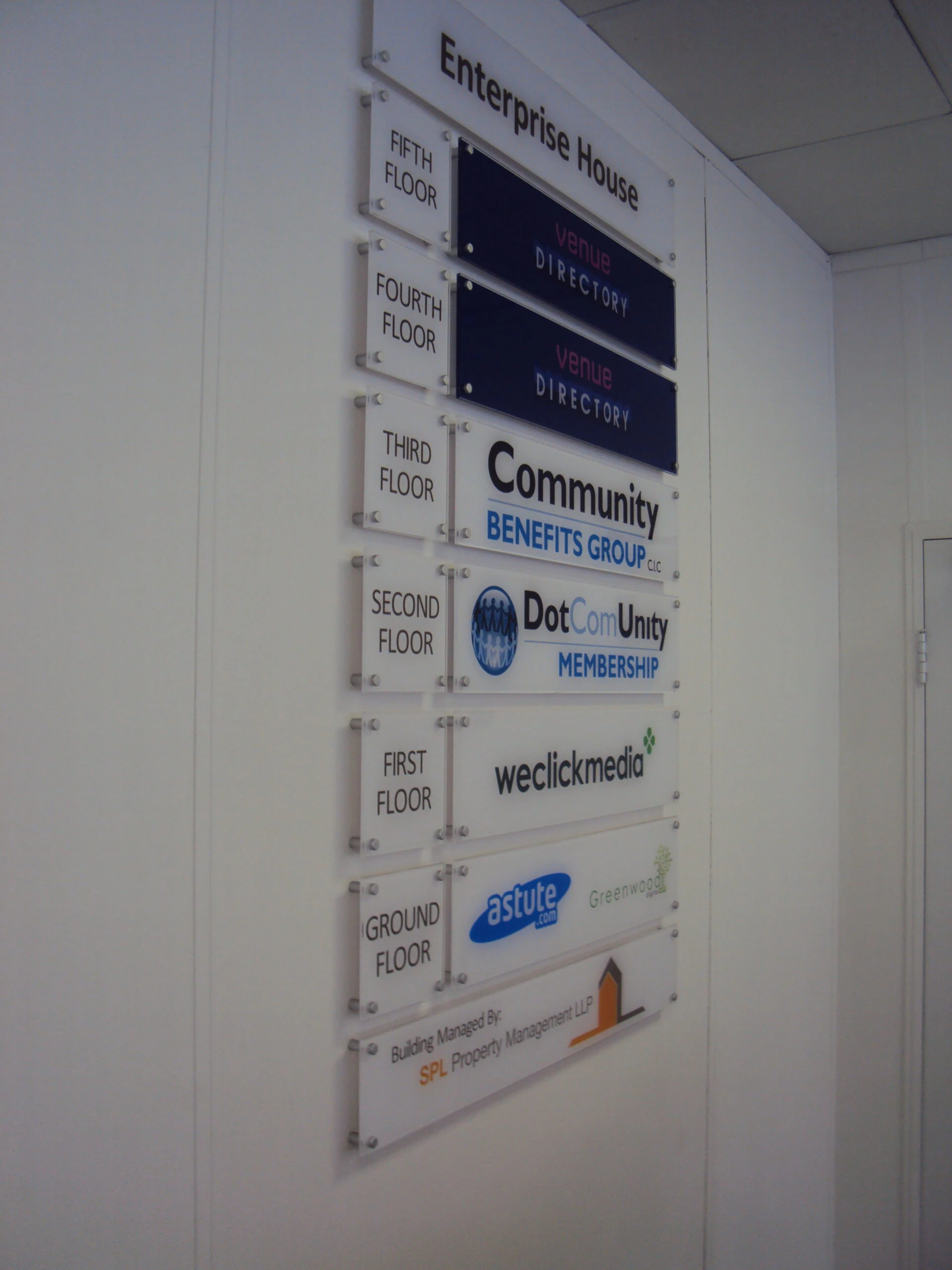 Enterprise House_SPL Property Managment LLP_ Building Directory_Acrylic