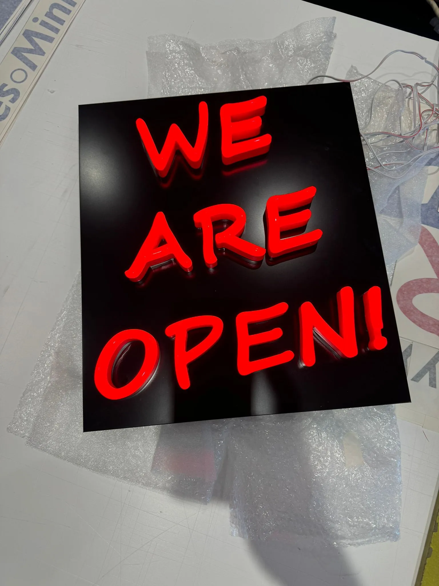 we are open sign