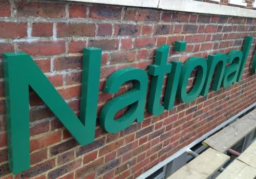 Built up Letters, Unit Signage, fabrication, 3d built up letters, stand off letters
