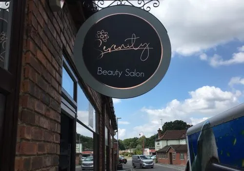 Projecting signage, hanging signage, graphic design bespoke signage, bespoke design, advertising, road side signage