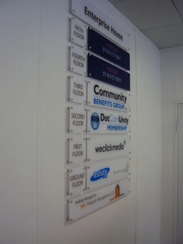 Enterprise House_SPL Property Managment LLP_ Building Directory_Acrylic